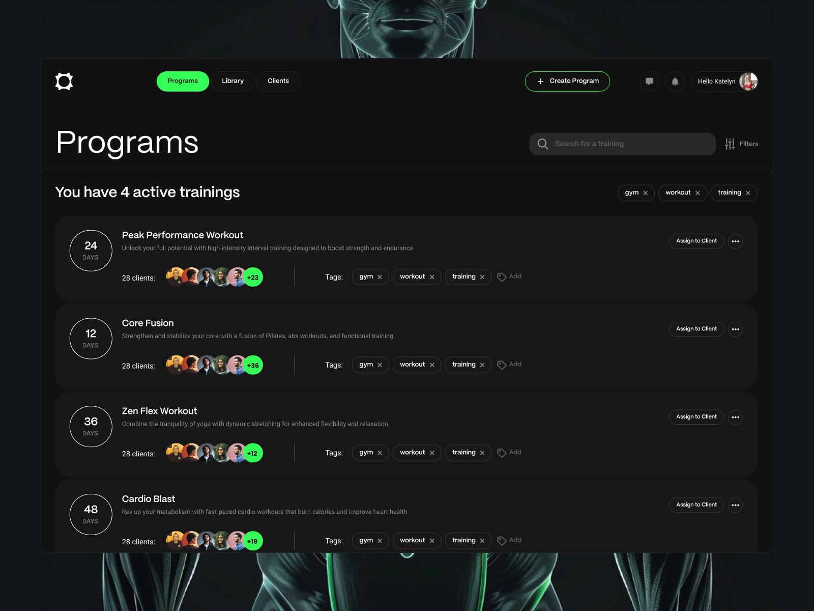 Fitness platform overview